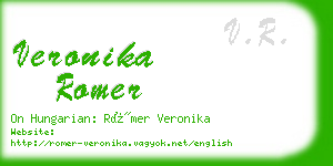 veronika romer business card